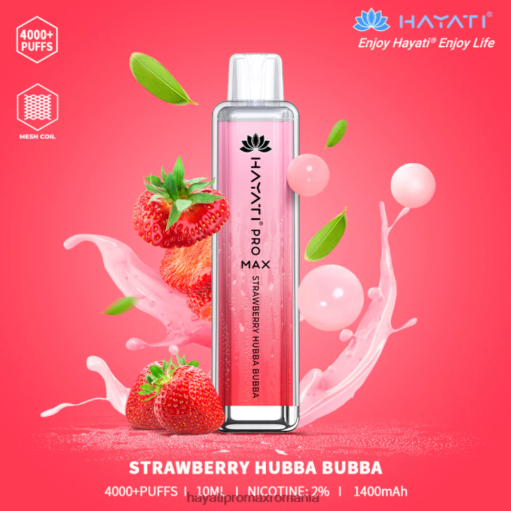 Hayati Pro Max de unică folosință căpșuni hubba bubba RNR0R140 - Hayati Vape Flavours