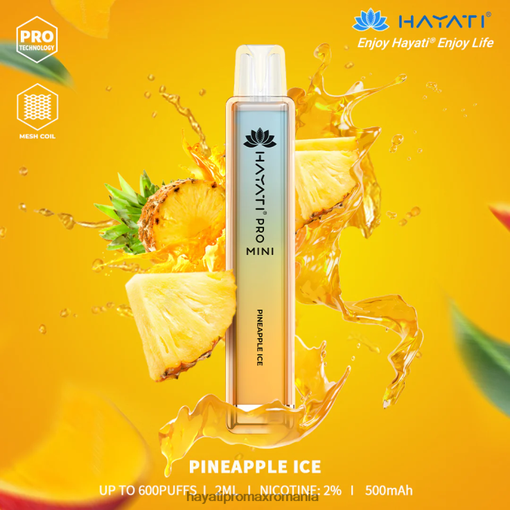 Hayati Pro Mini de unică folosință gheata de ananas RNR0R17 - Hayati Pro Max Romania