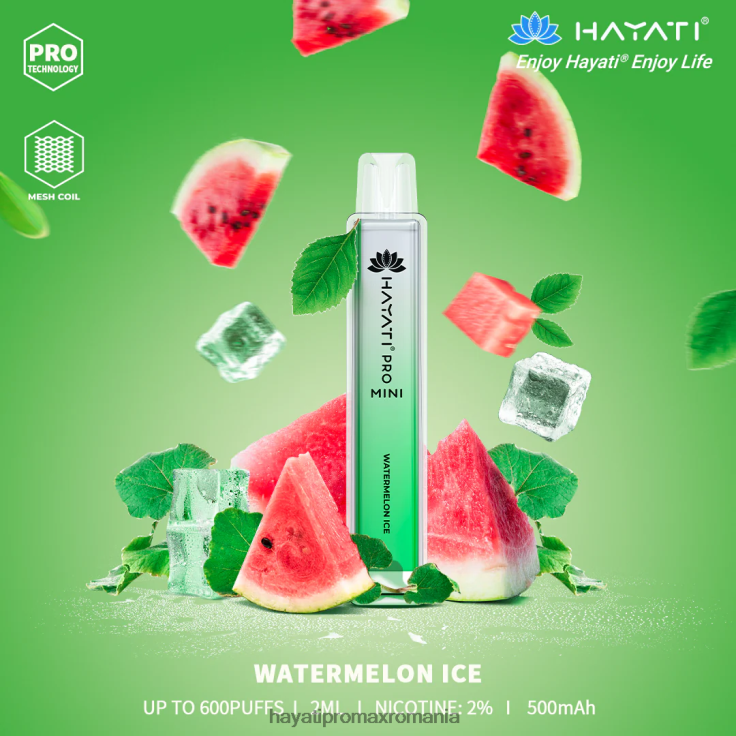 Hayati Pro Mini de unică folosință gheata de pepene verde RNR0R24 - Hayati Vapes Wholesale