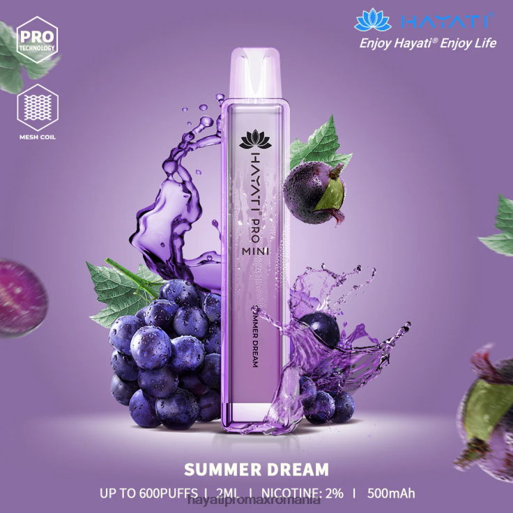 Hayati Pro Mini de unică folosință vis de vară RNR0R23 - Hayati Vape Company