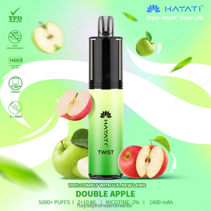 Hayati Twist de unică folosință măr dublu RNR0R68 - Hayati Bucharest