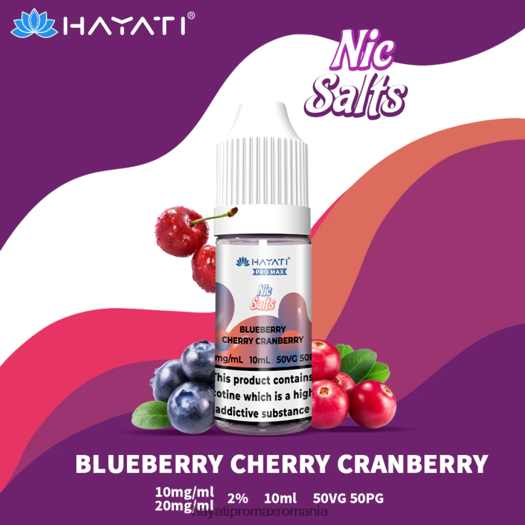 Hayati Pro Max săruri nic afine cireș merișor RNR0R234 - Hayati Vapes Wholesale