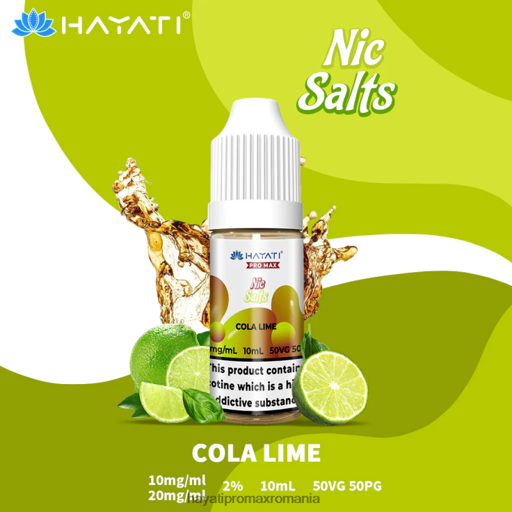 Hayati Pro Max săruri nic cola lime RNR0R237 - Hayati Pro Max Romania