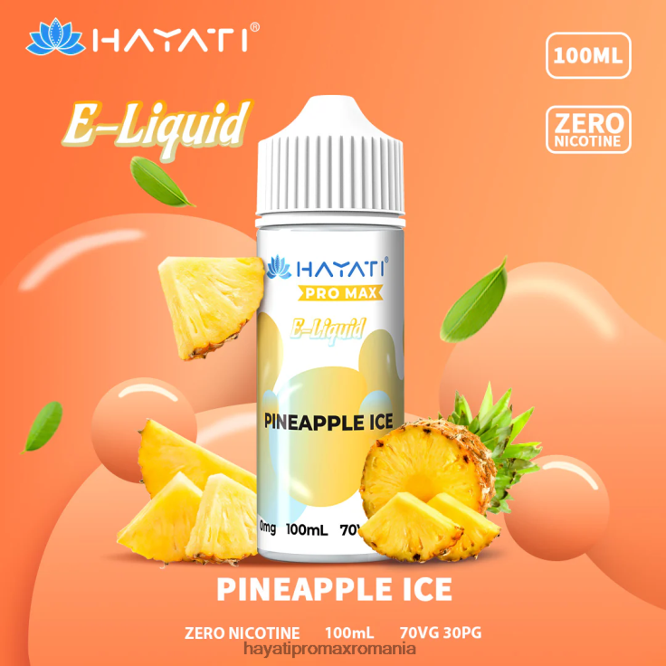 Hayati Pro Max săruri nic gheata de ananas RNR0R256 - Hayati Vape Price