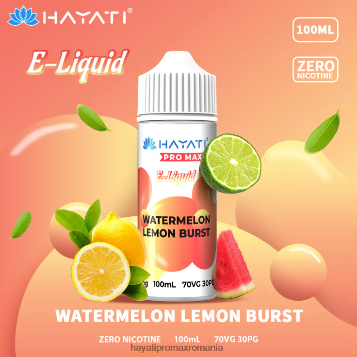 Hayati Pro Max săruri nic pepene verde explozie lămâie RNR0R261 - Hayati Flavour List