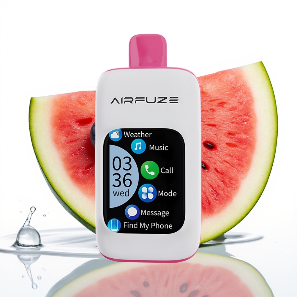 AirFuze Smart 30000 Puffs Disposable Pod Afișaj Tactil 2.01" și Port Type-C Aroma Afine Pepene