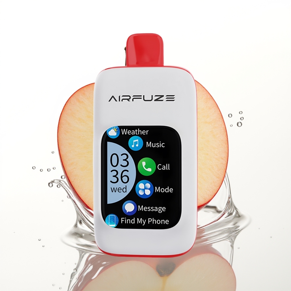 AirFuze Smart 30000 Puffs Disposable Pod cu Afișaj Tactil și Gust de Triple Măr