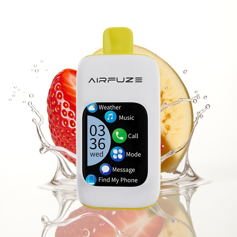 AirFuze Smart 30000 Pufuri Dispozabil cu Ecran Tactil și Aroma Căpșuni Banane