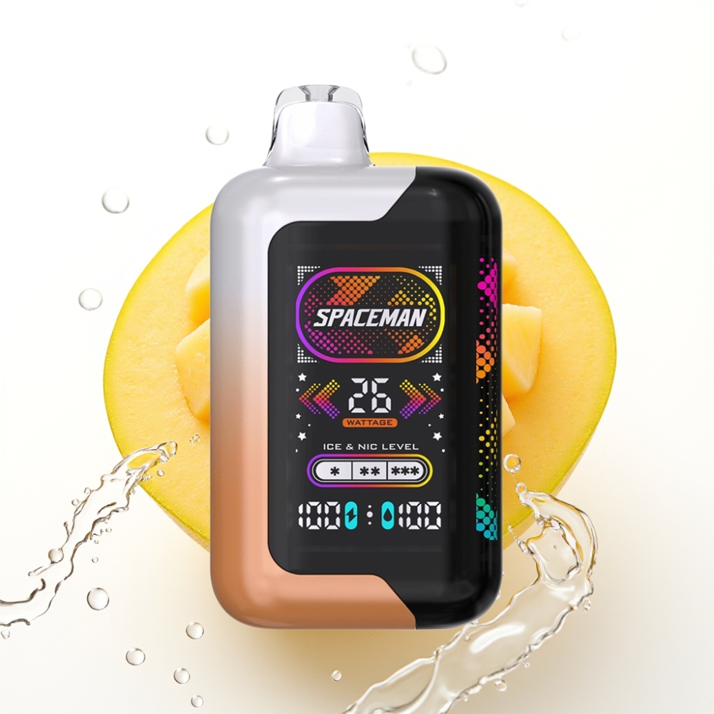 Spaceman SP40000 Zero Nic Mate 20ml 0% Nic Sour Mango Honey Dew 40000 Puffs 1000mAh LED