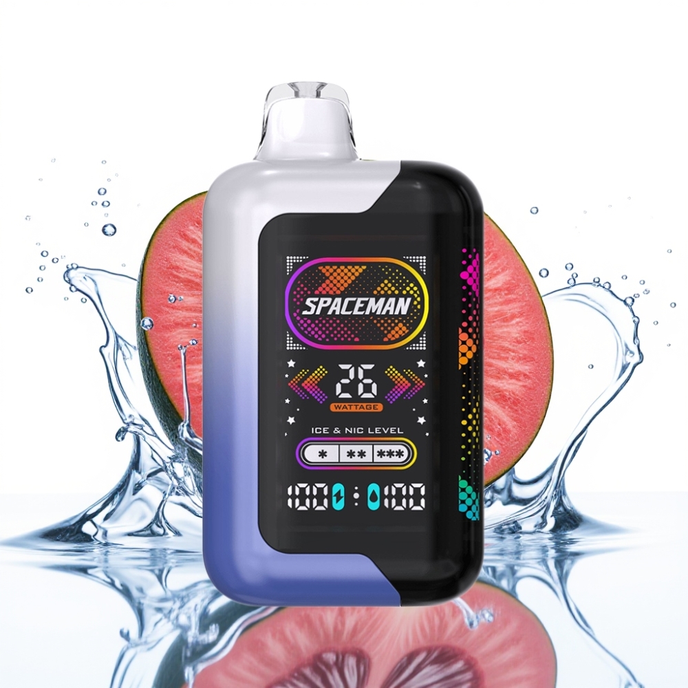 Spaceman SP40000 Zero Nicotine 40000 Pufuri Ecigareta Reincarcabila 20ml 0% Nicotina Afumatura Albastru-Zmeura Gheata