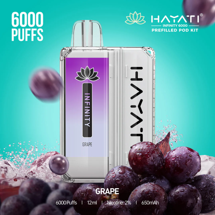 Hayati Infinity 6000 de truse de pod struguri RNR0R150 - Hayati Vape Flavours