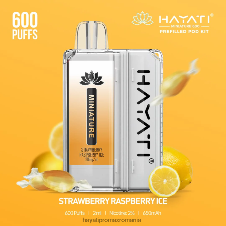 Hayati Miniature 600 de truse de pod gheață de căpșuni și zmeură RNR0R47 - Hayati Pro Max Romania
